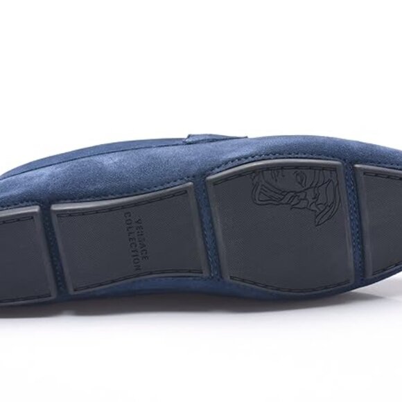 Versace Collection Men's Medusa Suede Leather Driving Shoes Loafer Size: EU 43 - Picture 3 of 13